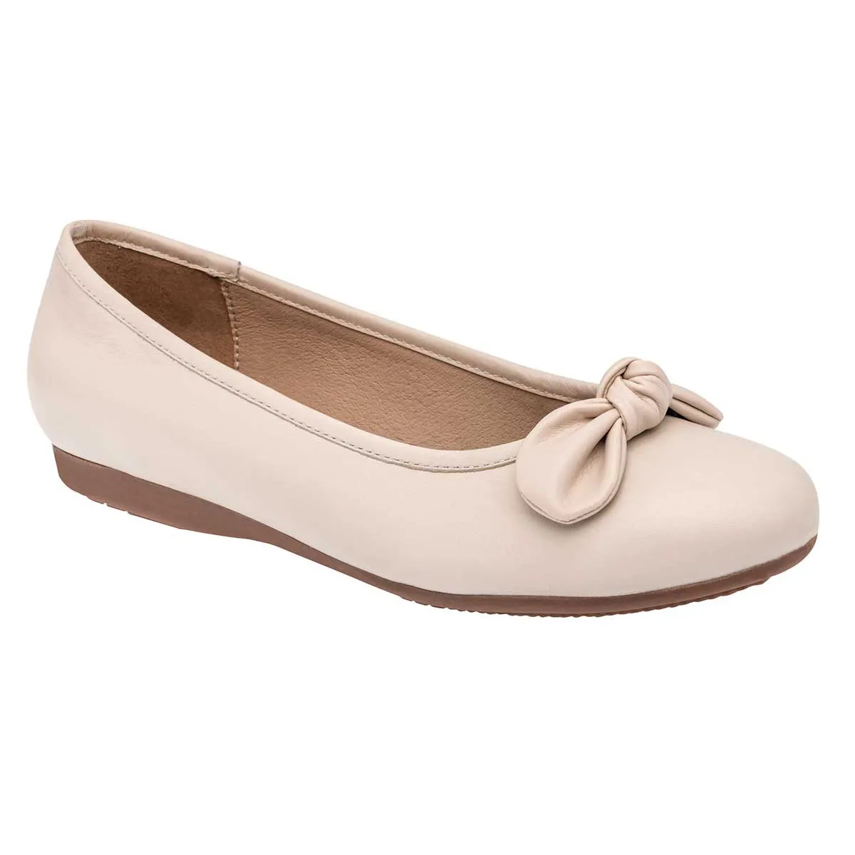 Flats clásicas Exterior Piel Color Beige  Para Mujer De Flexi